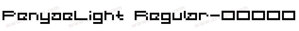 PenyaeLight Regular字体转换
